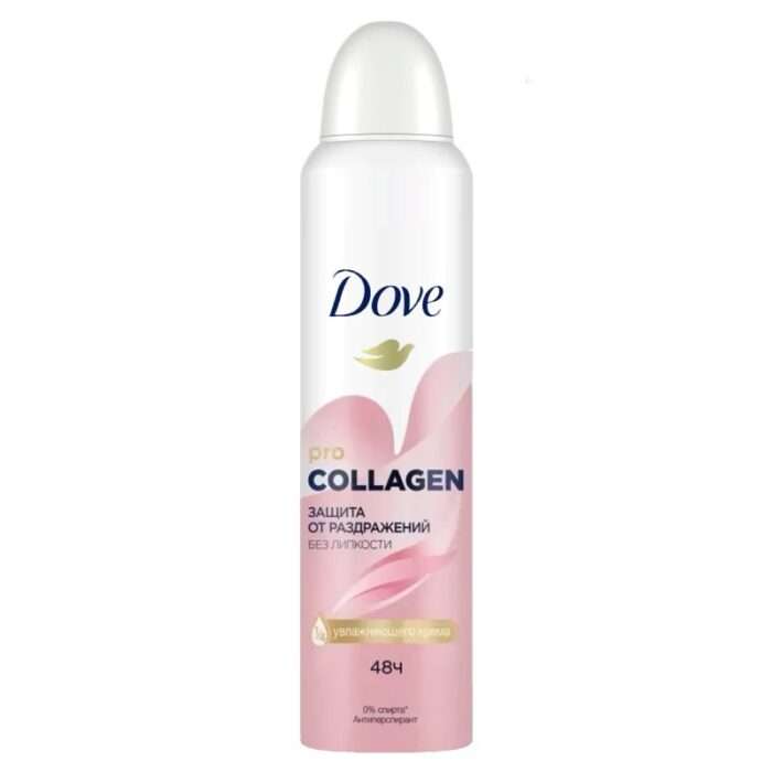 اسپری ضد تعریق زنانه روسی داو Dove مدل Pro Collagen (صورتی)حجم 200 میلی لیتر