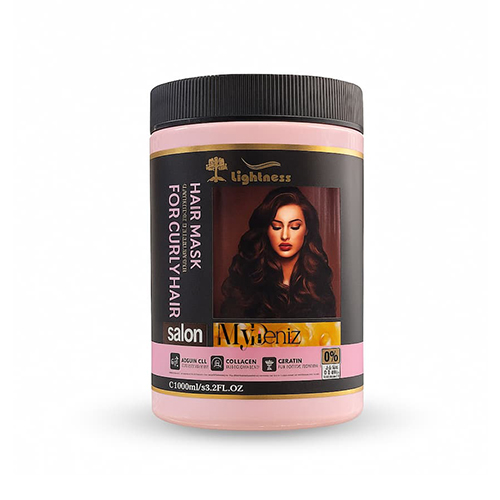 ماسک مو فاقد سولفات موی فر لایتنس LIGHTNESS مدل COLLAGEN & BOTOX حجم 1000 میلی لیتر