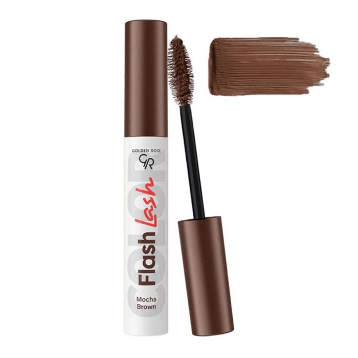 ریمل رنگی گلدن رز رنگ قهوه ای مدل فلش لش  Golden Rose Flash Lash Mascara Mocha Brown