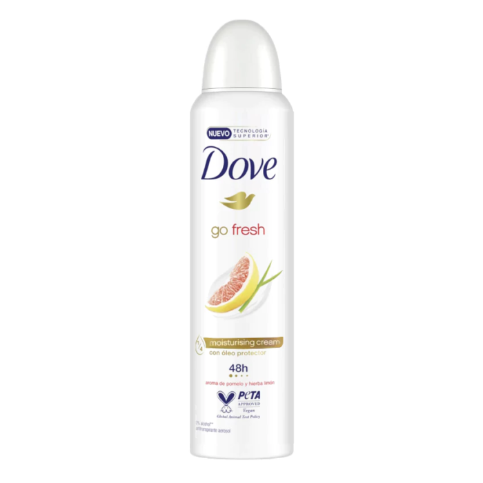 اسپری ضد تعریق داو 250 میل رایحه گریپ فروت و برگ لیمو Dove spray