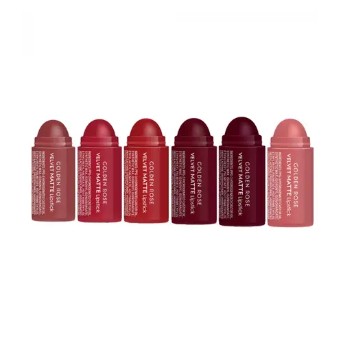 رژ لب مات مینی گلدن رز Golden Rose Mini Velvet Matte Lipstick Pack شماره 27