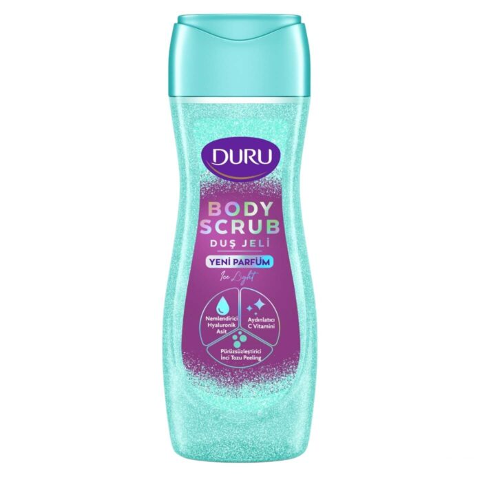 شامپو بدن اسکراب و شاین دار دورو Duru رایحه Ice light حجم 450 میل