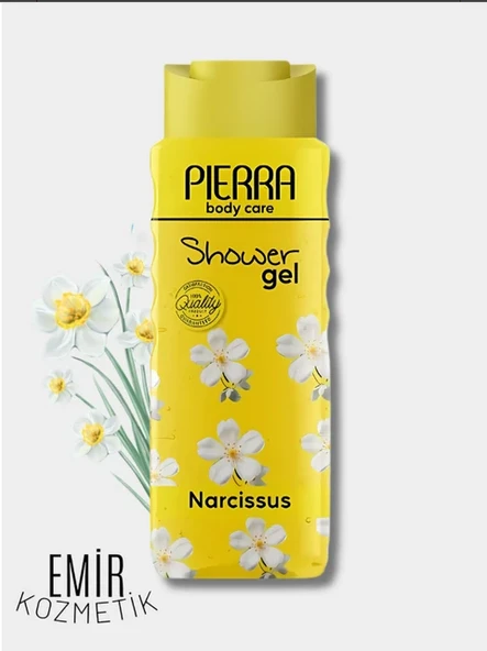شامپو بدن Pierra رایحه گل نرگس Narcissus حجم 500 میلی لیتر