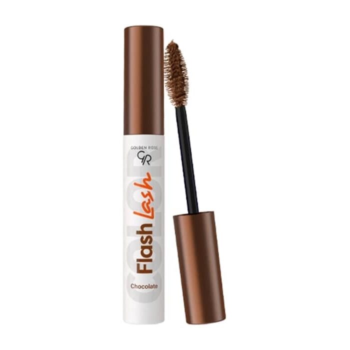 ریمل رنگی گلدن رز مدل FLASH LASH رنگ CHOCOLATE حجم 9 میل