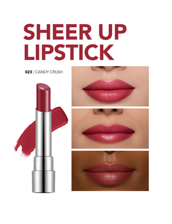 رژ لب جامد شیر آپ فلورمار Flormar Sheer Up شماره 023 رنگ Candy Crush